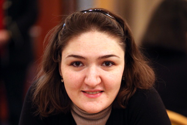 Нана Дзагнидзе - обладательница Кубка АШП по быстрым шахматам среди женщин (фото сайта www.e2e4.ge)