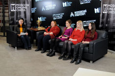 Шахматистки сборной Москвы стали гостями студии Moscow Online Chess