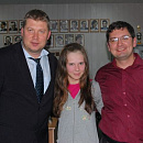 Широв и Моисеенко с чемпионкой саратовской области среди девушек Натальей Петряковой
