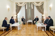 President of Azerbaijan Ilham Aliyev Receives FIDE President Arkady Dvorkovich