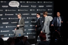 В матче на первенство мира Карлсен - Каруана после 10 партий сохраняется равновесие