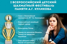 Шахматисты приглашаются на I Всероссийский детский фестиваль памяти А. Куликова