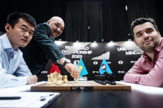 Game Eight Between Ding Liren and Ian Nepomniachtchi is Drawn