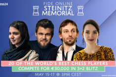 На сайте Chess24.com начинается Мемориал Стейница