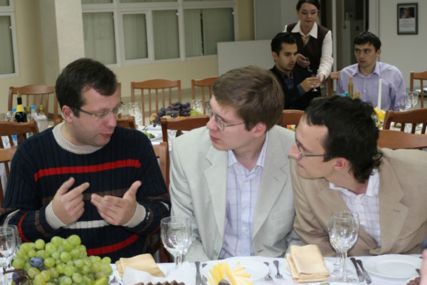 Алексей Дреев, Владимир Малахов и Вадим Звягинцев (фото сайта Chesspro.ru)