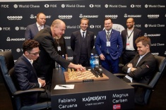 Первая партия матча на первенство мира Каруана - Карлсен завершилась вничью на 115 ходу