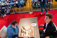 В Биле в пятом туре Магнус Карлсен и Шахрияр Мамедьяров сыграли вничью