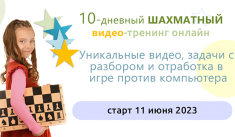"Шахматное королевство" приглашает на онлайн-тренинг
