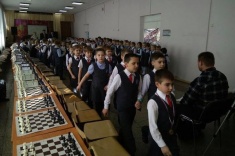 First Graders of Novosibirsk Played in the Pushkin Lyceum