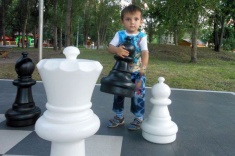 В самарском парке открылась шахматная площадка