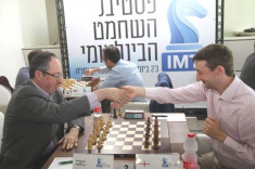 Boris Gelfand and Leinier Dominguez Lead Masters Tournament in Netanya