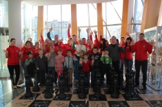 Юные югорские шахматисты поучаствовали в акции "Зарядка с чемпионом"