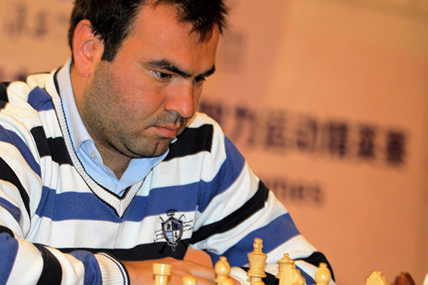 Шахрияр Мамедьяров - победитель турнира по рапиду на Интеллектуальных играх (фото Гу Сяобин)