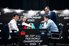 Ding Liren and Ian Nepomniachtchi Draw Game 14