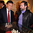 Президент ФИДЕ Кирсан Илюмжинов и президент Шахматной федерации Москвы Владимир Палихата